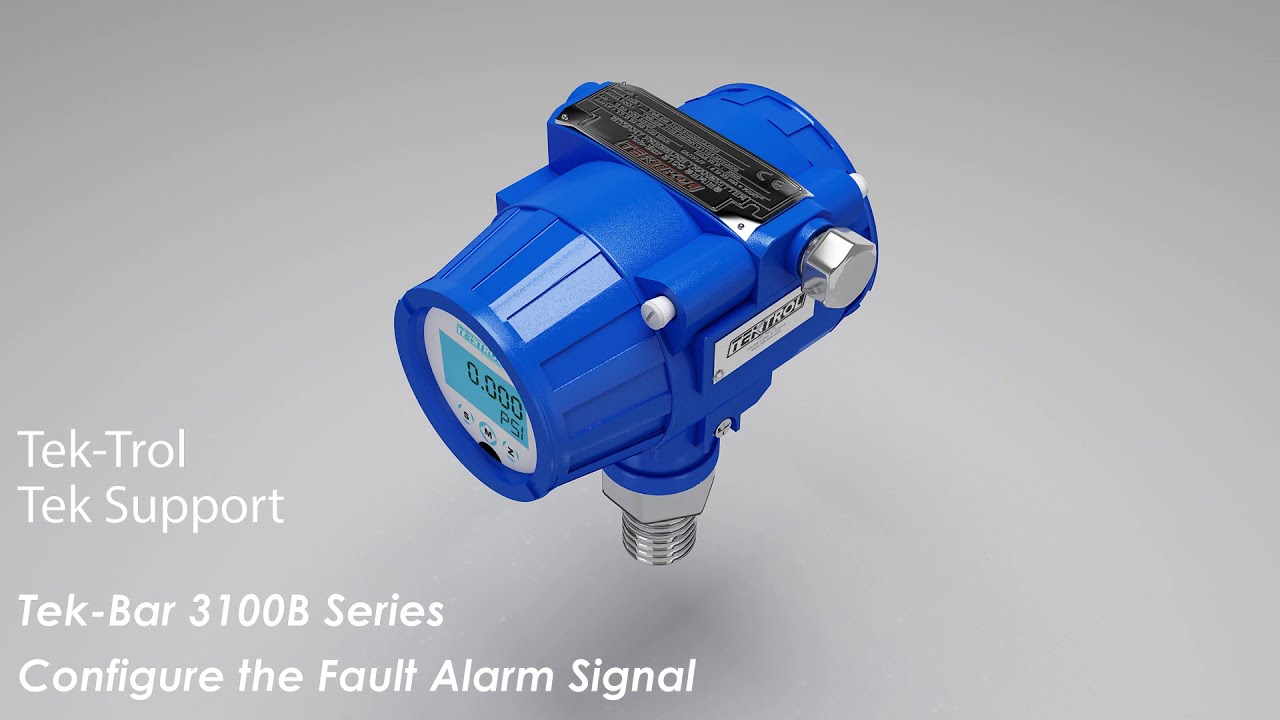 #tektrol Tek-Bar 3100B Pressure Transmitter Configure the Fault Alarm Signal