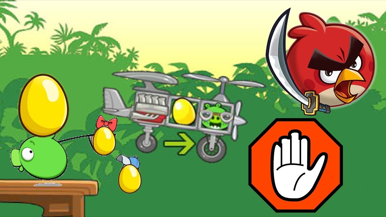Bad Piggies STEALING GOLDEN EGG INVENTIONS!  STOP STOP STOP