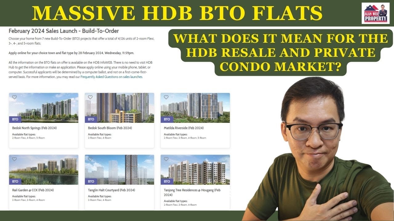 Massive HDB BTO flats &ndash; What Does it Mean for the HDB Resale and Private Condo Market?
