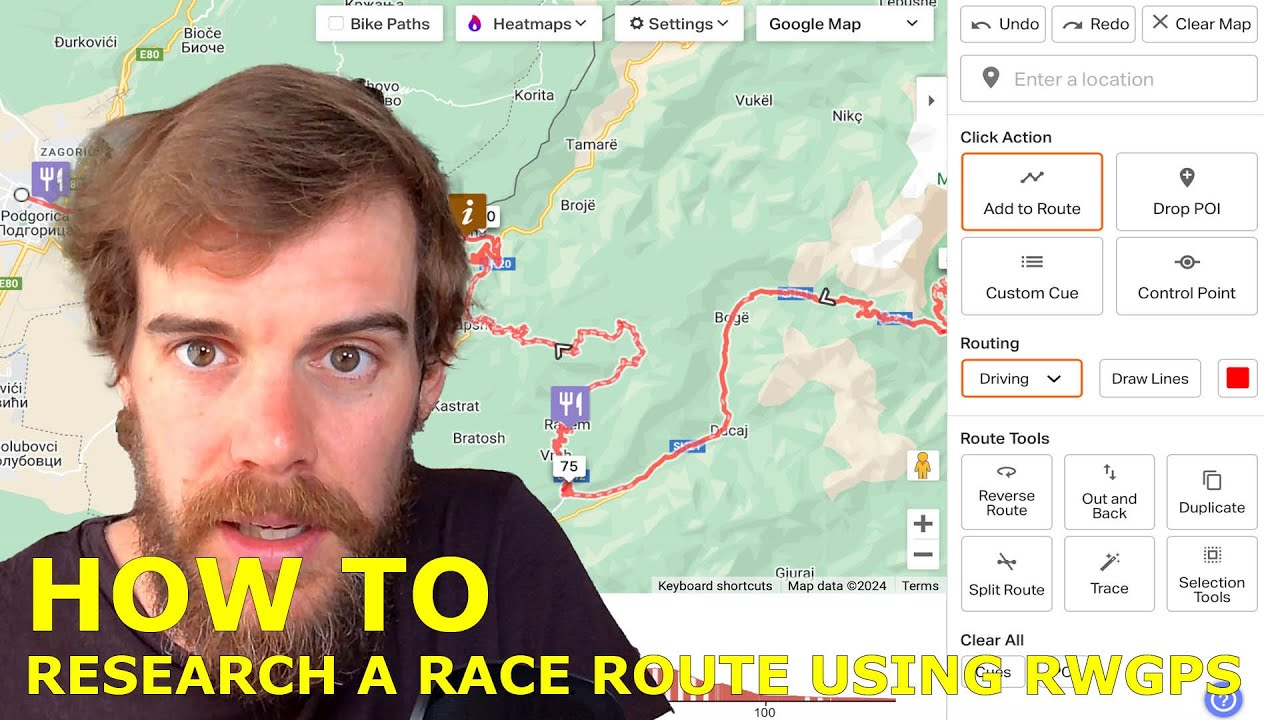 How to research and prepare for an Ultra Cycling / Bikepacking race using RideWithGPS.com