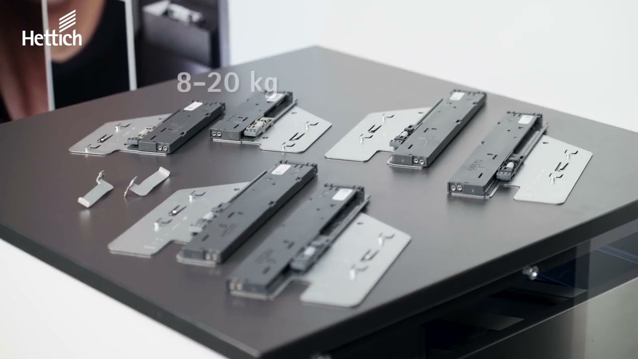 Hettich | Présentation de produit - Coulisse Actro 5D pour tiroirs en bois