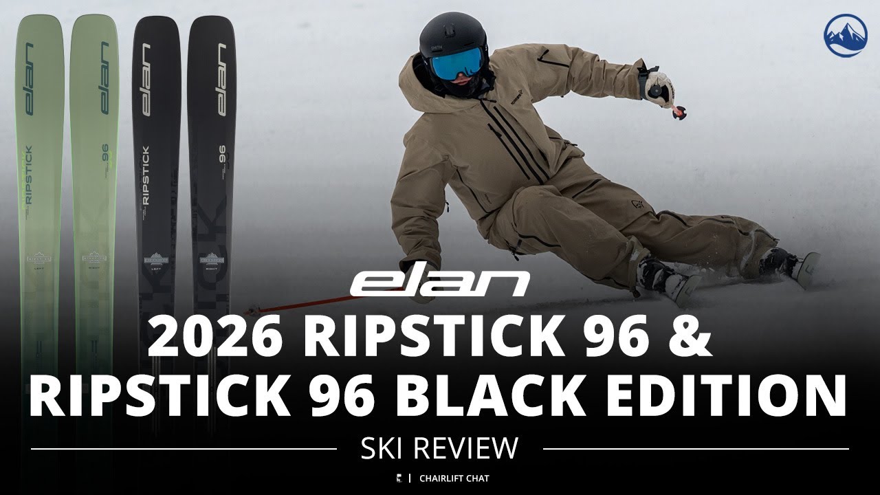 2026 Elan Ripstick 96 and Ripstick 96 Black Edition Ski Review with SkiEssentials.com