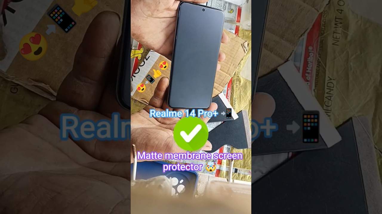 realme 14 pro plus 5g 📲😭 | Matte membrane screen protector | #shorts #smartphone #youtube