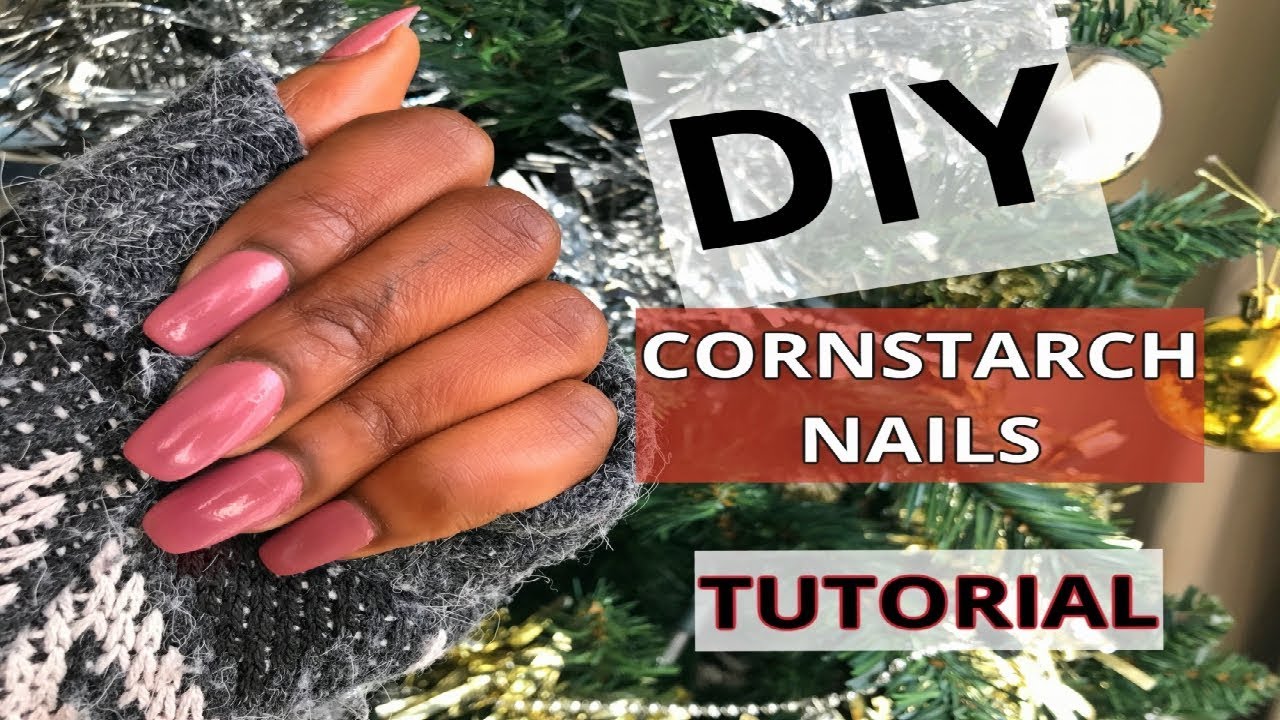 DIY: FAKE NAILS USING CORNSTARCH 💅 | SLAY ON A BUDGET