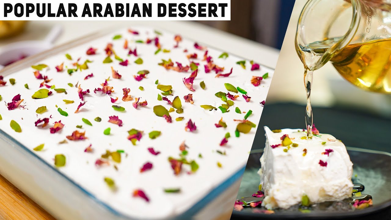 Layali L&uuml;bnan - Popular Arabian Dessert | Semolina Pudding | Easy & Quick Dessert without Oven