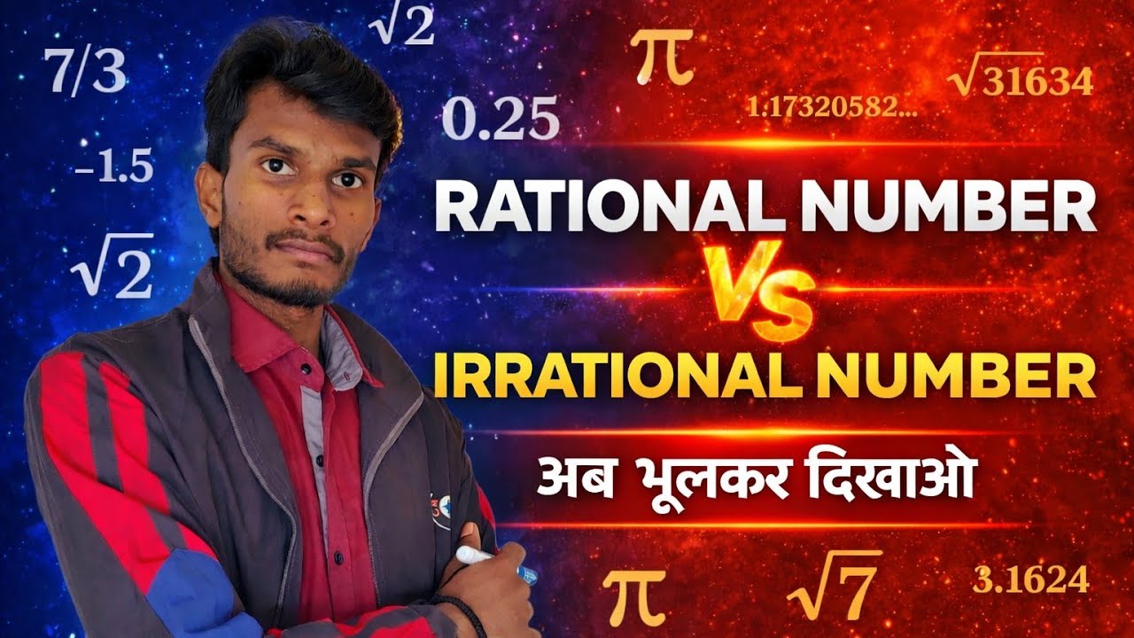 Rational Number and Irrational Number | Number system | Types of number | Trick/Concept | In Hindi 