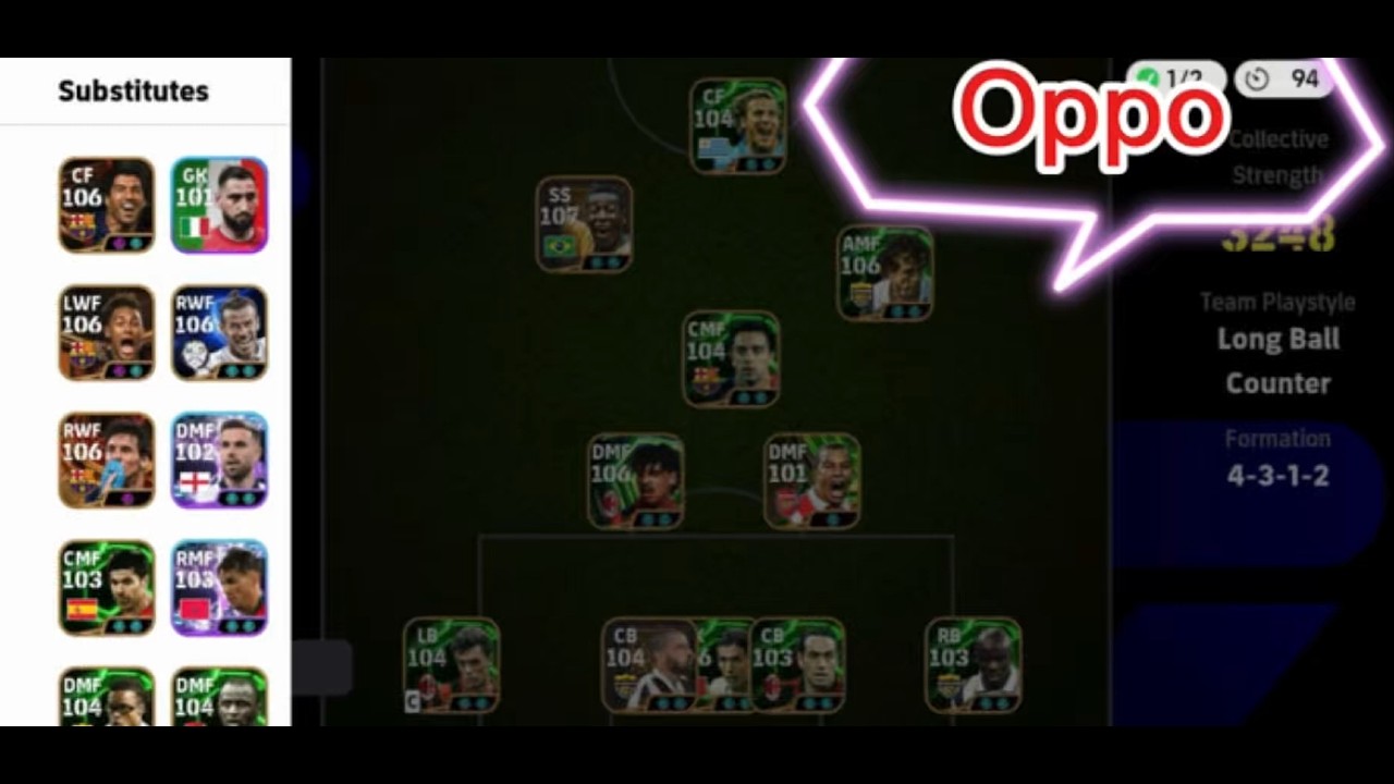Gameplay against p2w player . F2p vs p2w Efootball