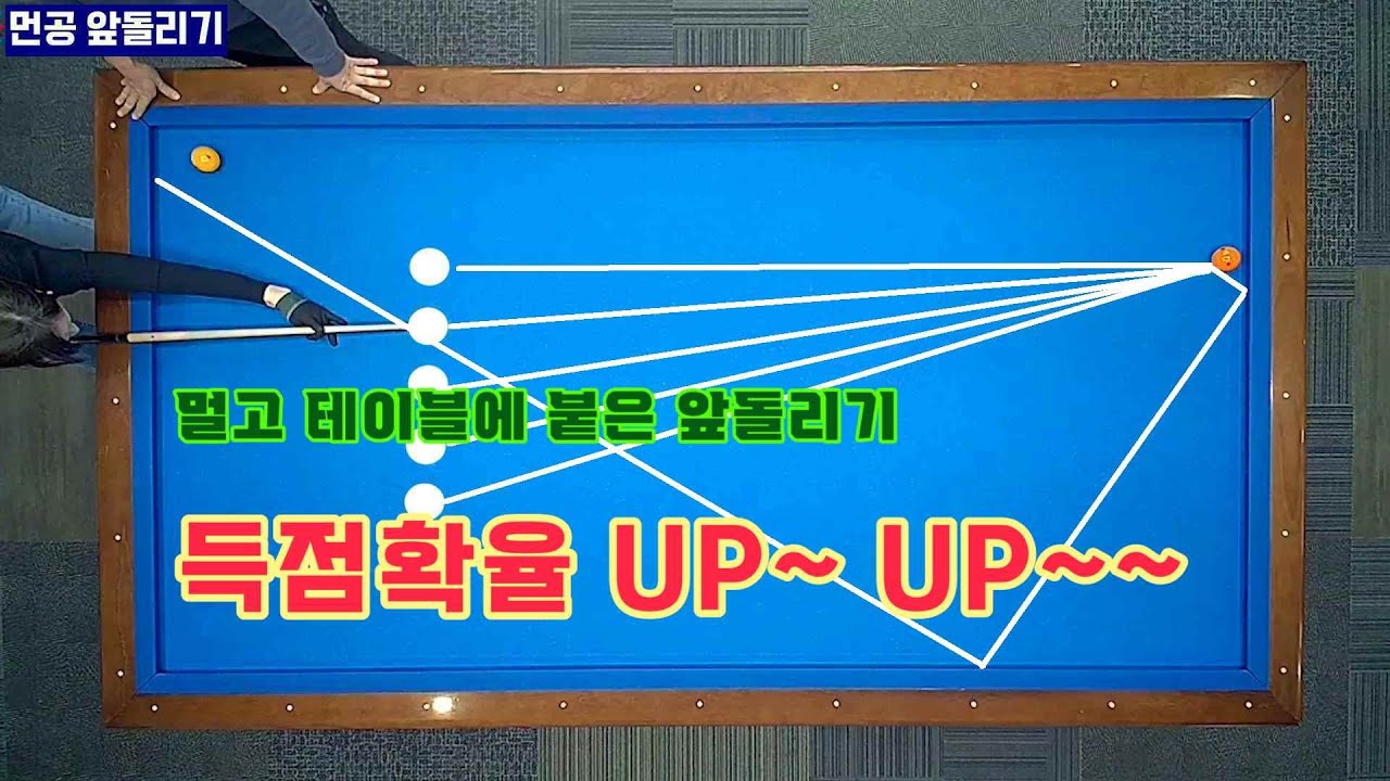[정당법#304]멀고 붙어있는 앞돌리기 득점확율 높이기~ #lpba #billiards #pba #당구레슨 #당구시스템