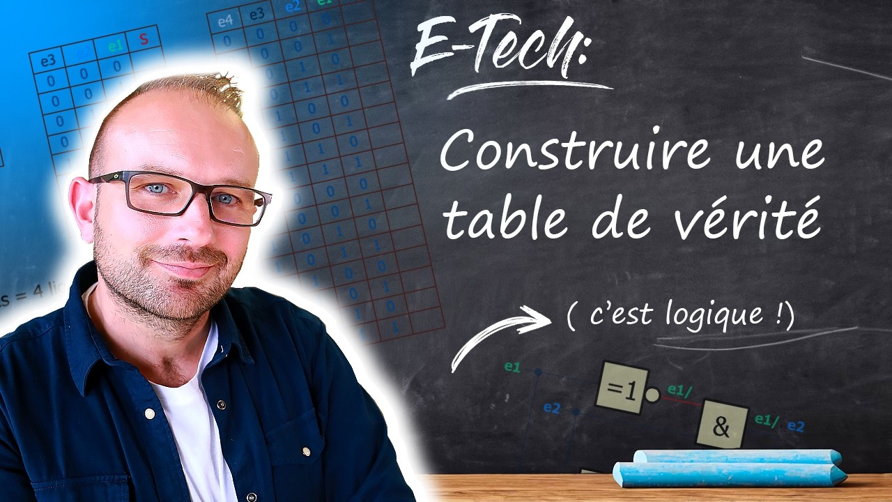E-Tech: Construire une table de vérité ( c'est logique)