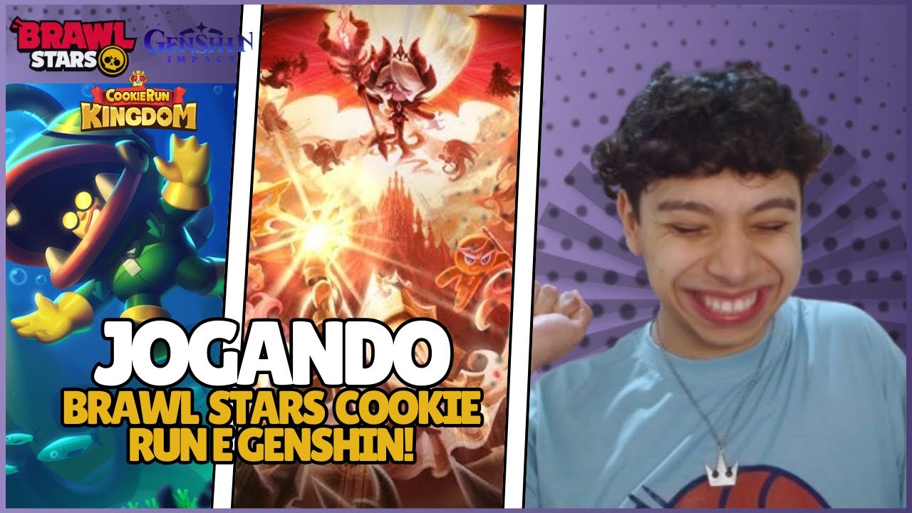 🔴REACT VÍDEO DO GLOWBERT, JOGANDO BRAWL, COOKIE RUN E GENSHIN!