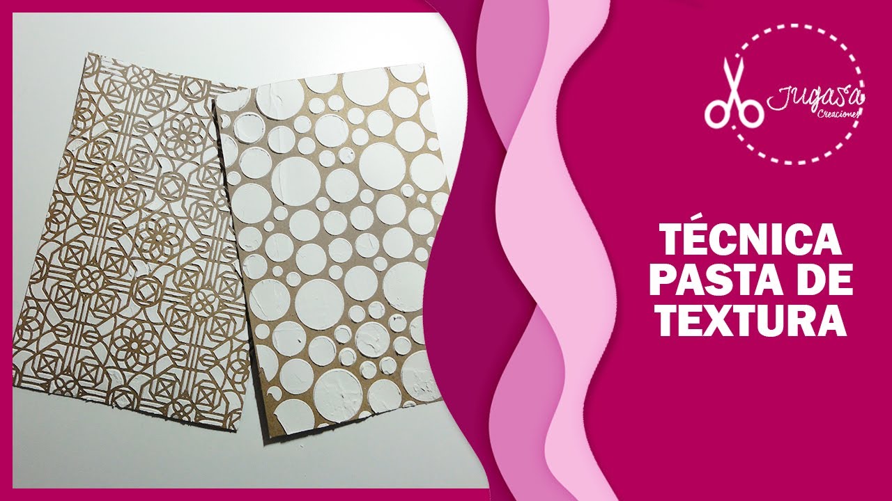 DESCUBRE UNA NUEVA TÉCNICA. Pasta de Textura 🖌 | Scrapbooking | JUGASA