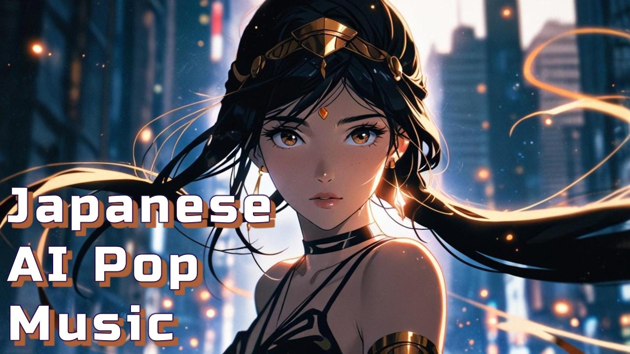 【AI Music】 City pop 「 真夜中の白い影 ( White Shadow ) 」Lyrics: English/Japanese