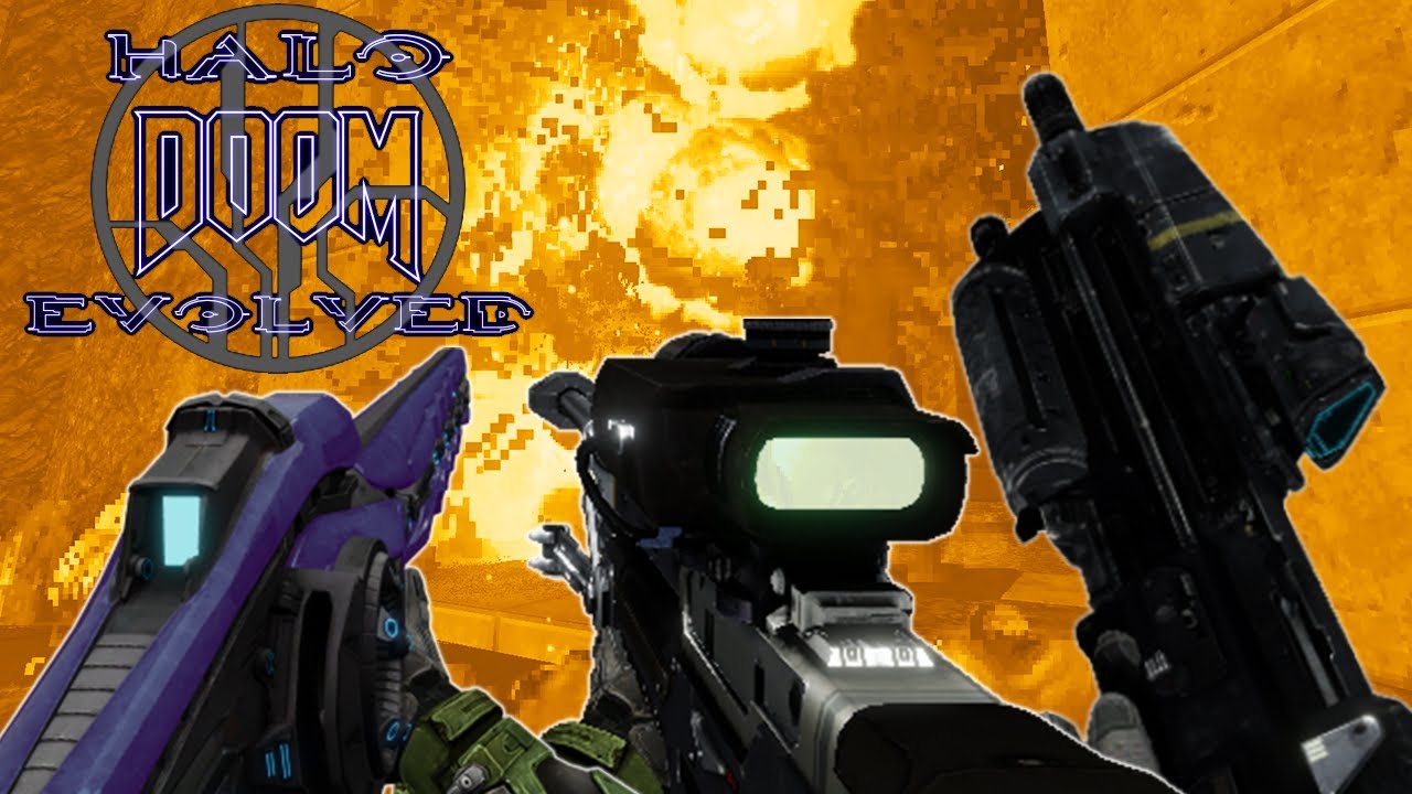 HALO DOOM EVOLVED - When you play as Spartan with HALO weapons