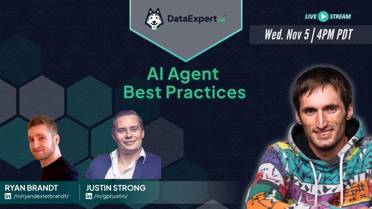 Learn about AI Agent Best Practices Live