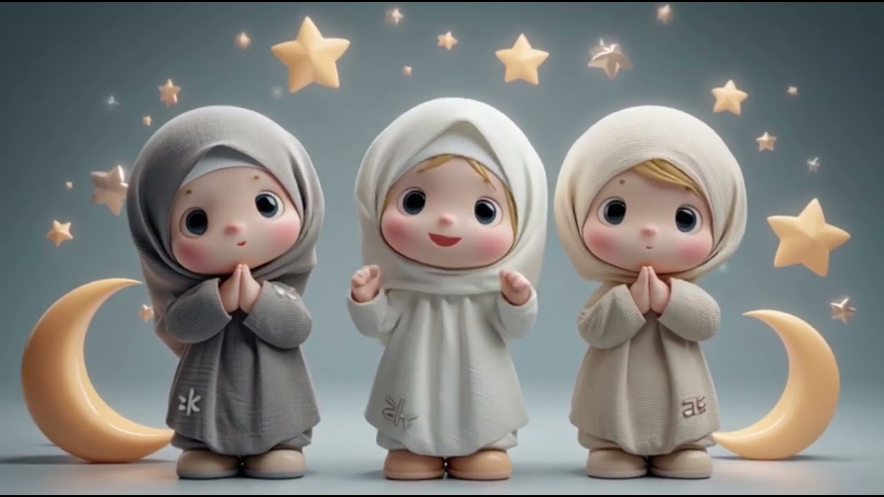 Allah Hu Allah Hu | 3D Cartoon Islamic Zikr for Kids 🌙✨| little noor kids