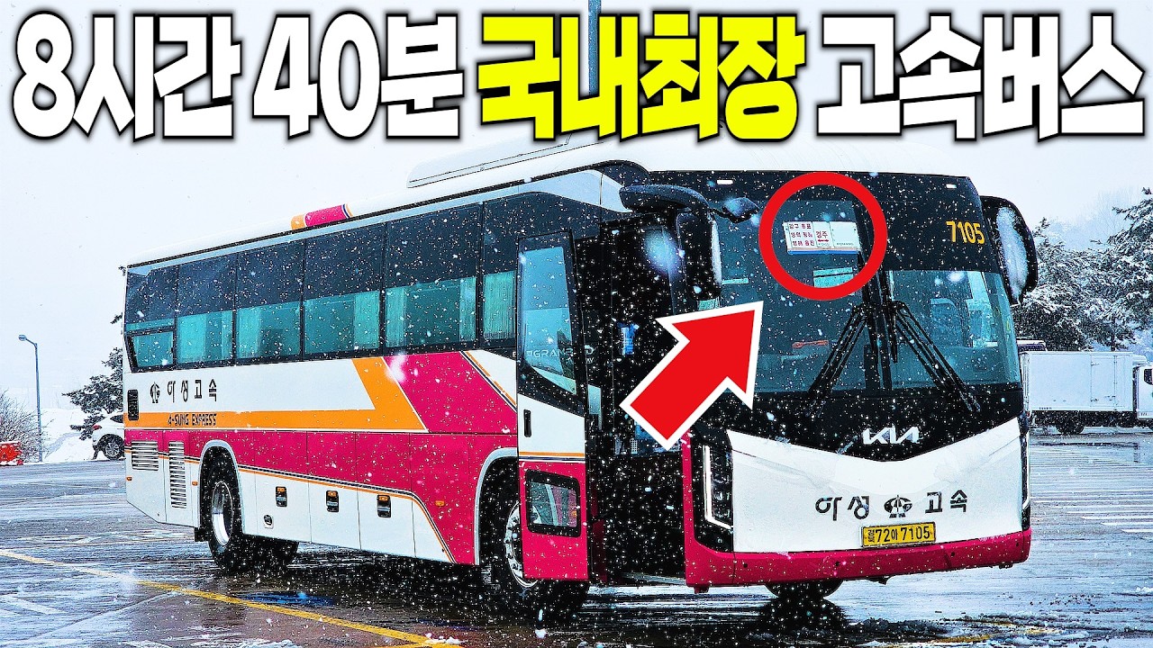 🚌 편도 8시간 40분, 대한민국에서 가장 긴 국토 횡단버스 타고 여행 가보기