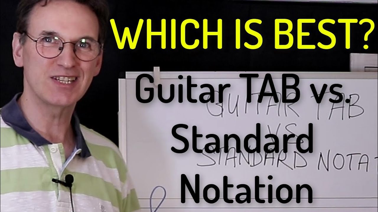 Guitar TAB vs Standard Notation - Which is Best? How to show hand positions in Standard Notation