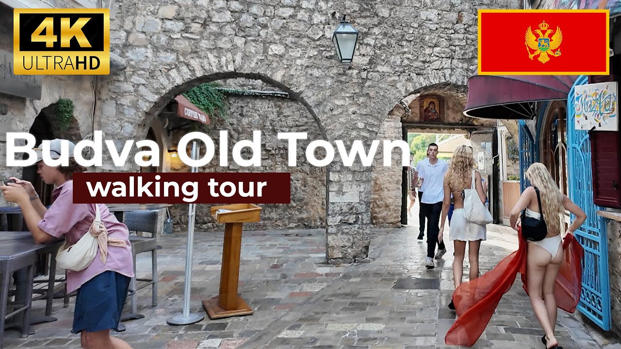 4K ME Budva Old Town Comes Alive: A Vibrant Afternoon Walking Tour ☀️