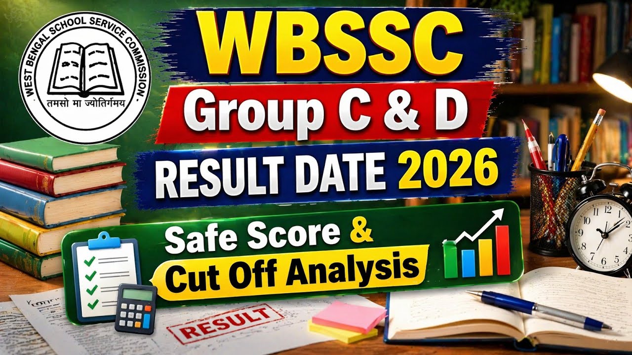 😳 WBSSC Group C & D Result Date 2026 | Safe Score & Cut Off Analysis