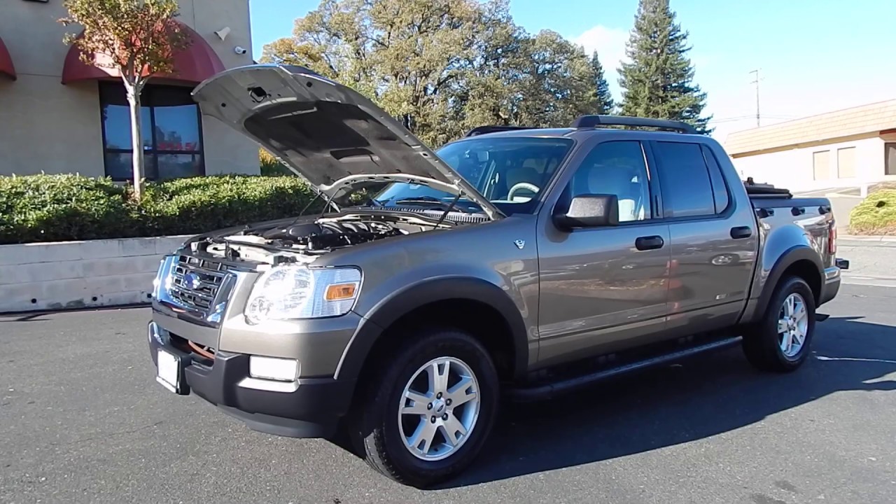 Видеообзор и осмотр внедорожника/грузовика Ford Explorer Sport Trac 4X4 2007 года.