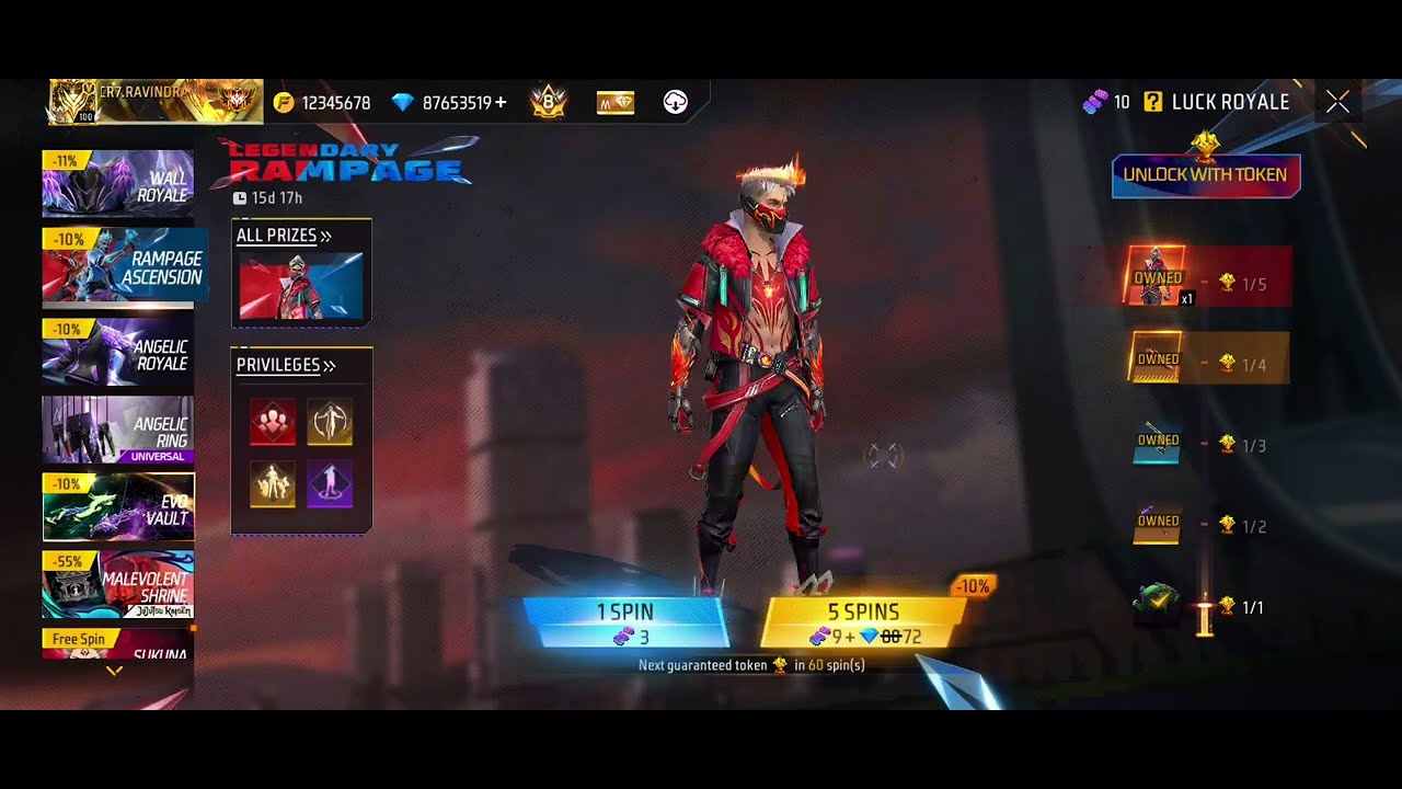 Free fire rampage ka toon Tower event