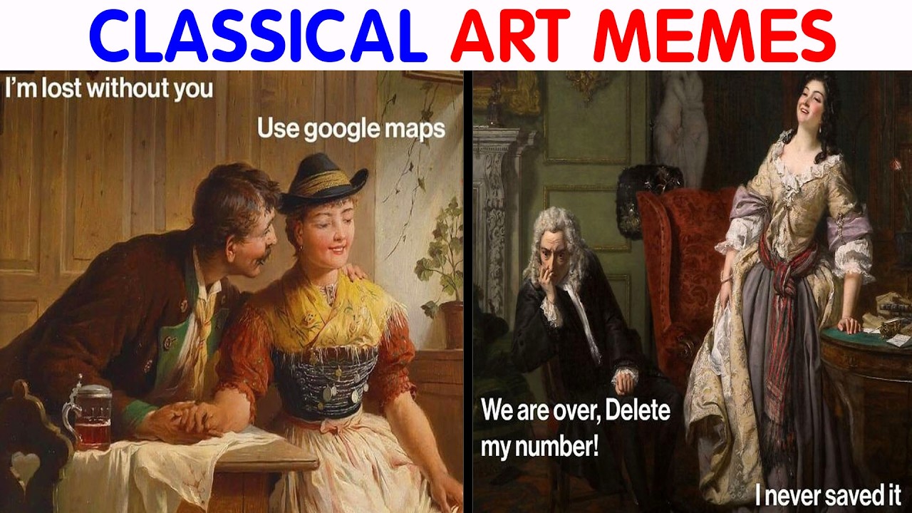 Hilarious Classical Art Memes That Deserve A Museum Of Their Own|| video compilation #82