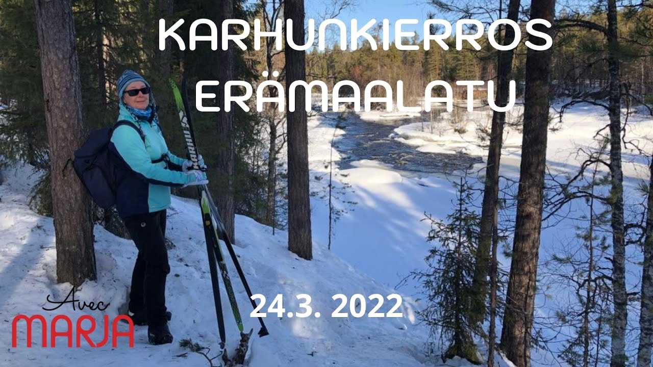 Karhunkierroksen erämaalatu myrskyn jälkeen - kahden naisen hiihtoretki