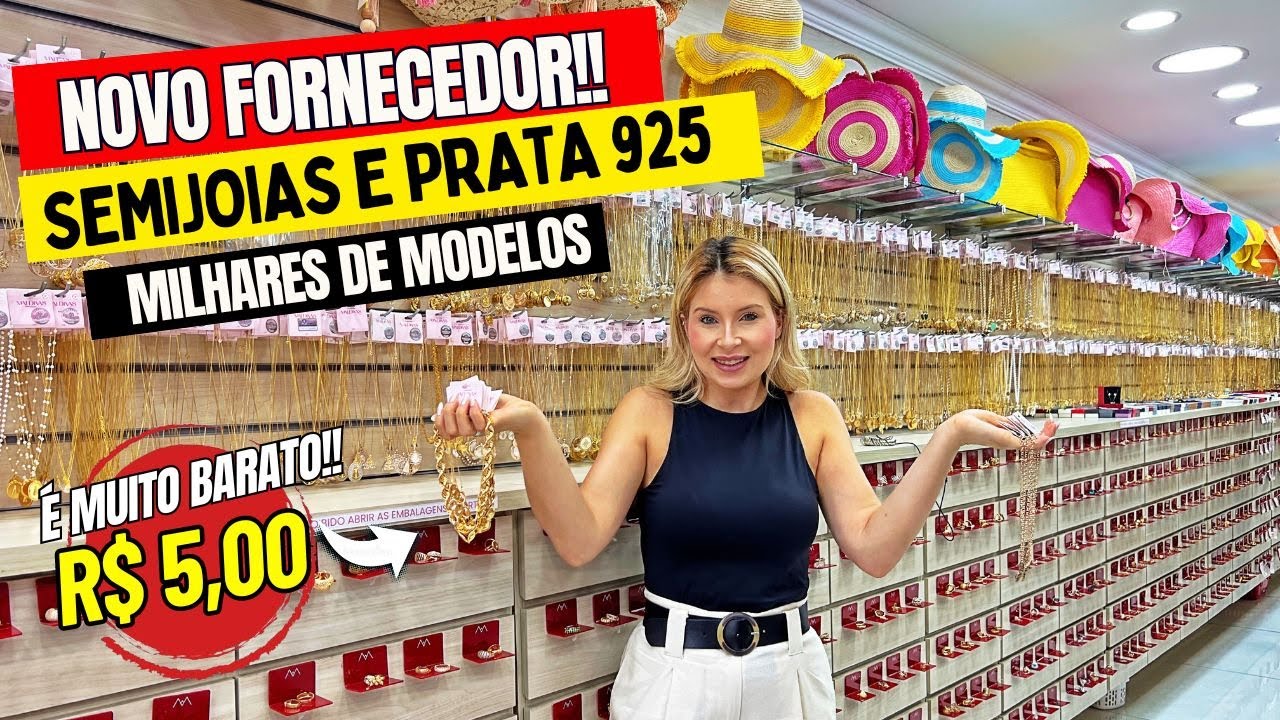 25 DE MARÇO | SEMIJOIAS e PRATA 925 BARATO, FOLHEADOS ATACADO DIRETO DA FABRICA Na 25 De Março SP