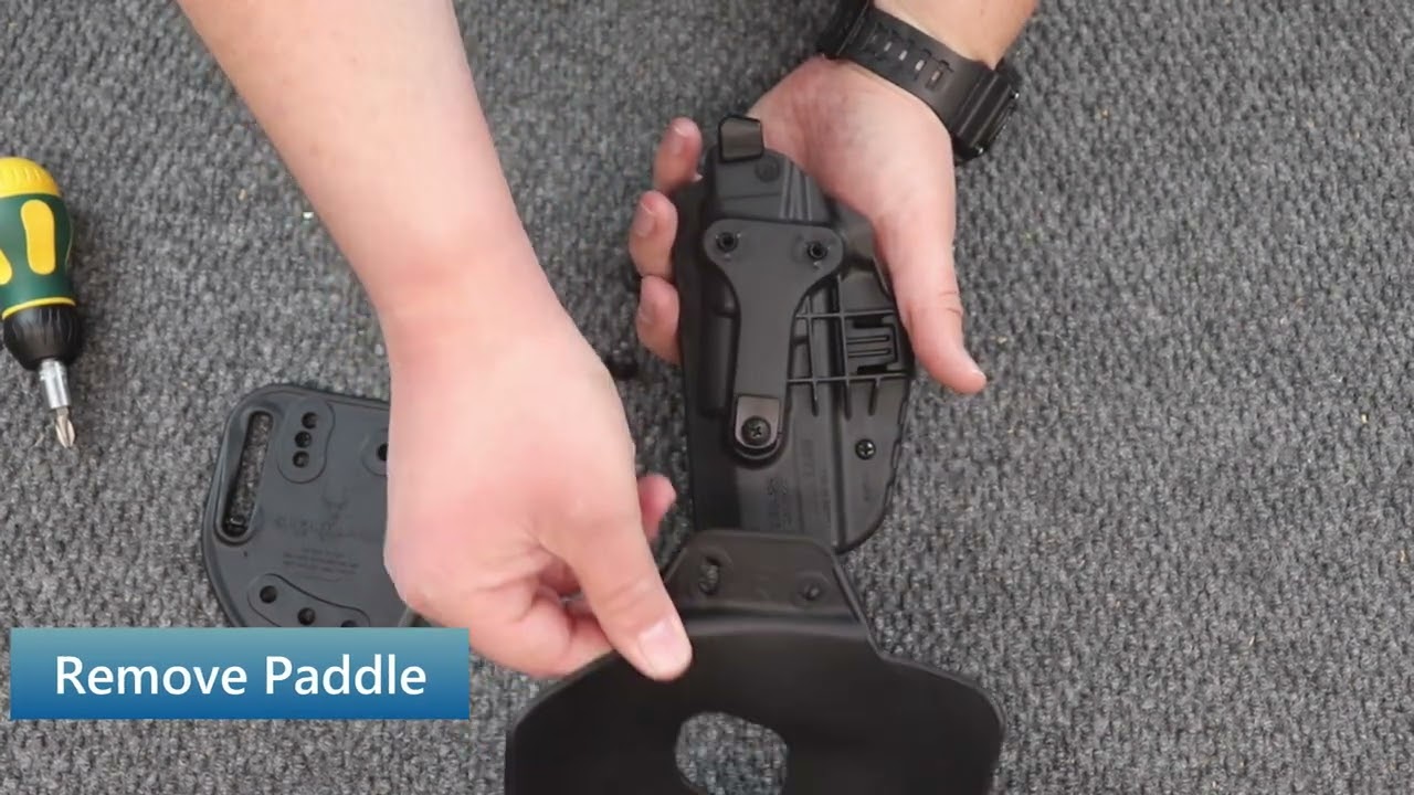 The Safariland® 7378 Concealment Holster | How to Switch from the Paddle to the Belt Loop