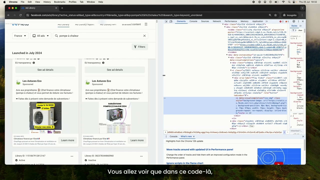 Comment T&eacute;l&eacute;charger une Vid&eacute;o de la Facebook Ads Library Facilement