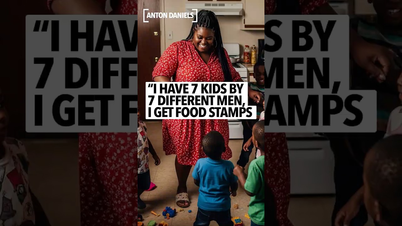 Single mother says she has 7 kids by 7 different fathers and gets $3,000 a month in food stamps 😳