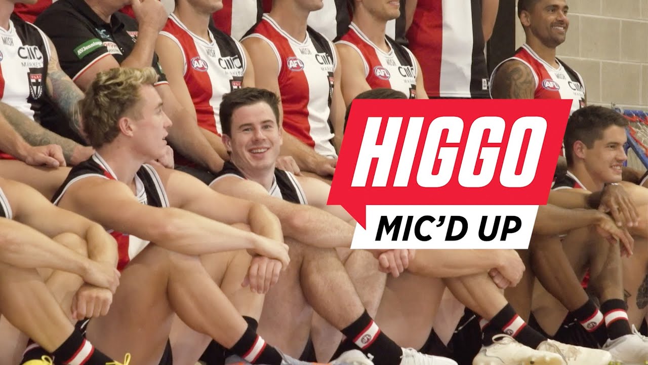 We put a mic on Jack Higgins for St Kilda's 2023 AFL team photo!