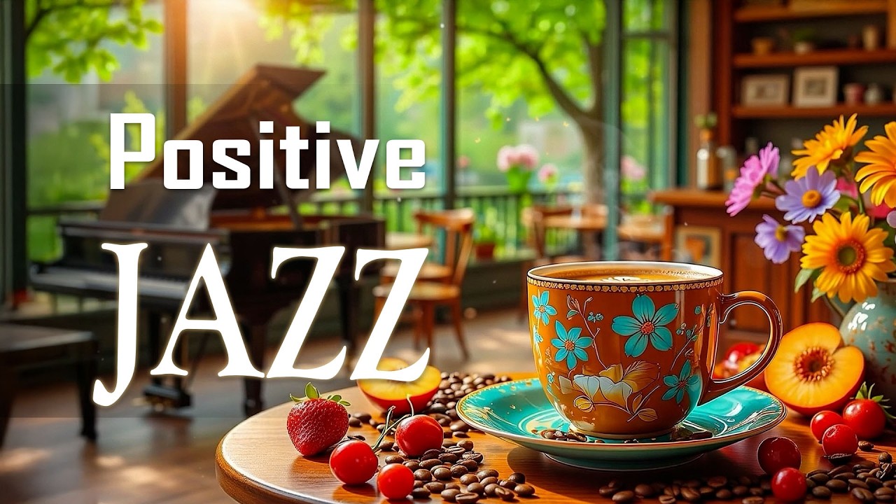Positive June Jazz ~ Soft Summer Morning Jazz Cafe & Sweet Bossa Nova Piano for Relax, Study, Work