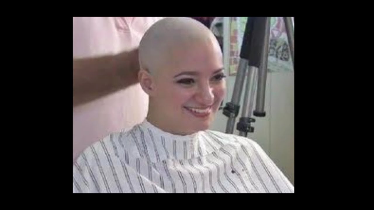 Smooth head shaving ⁠|| Red hair headshave...!!!