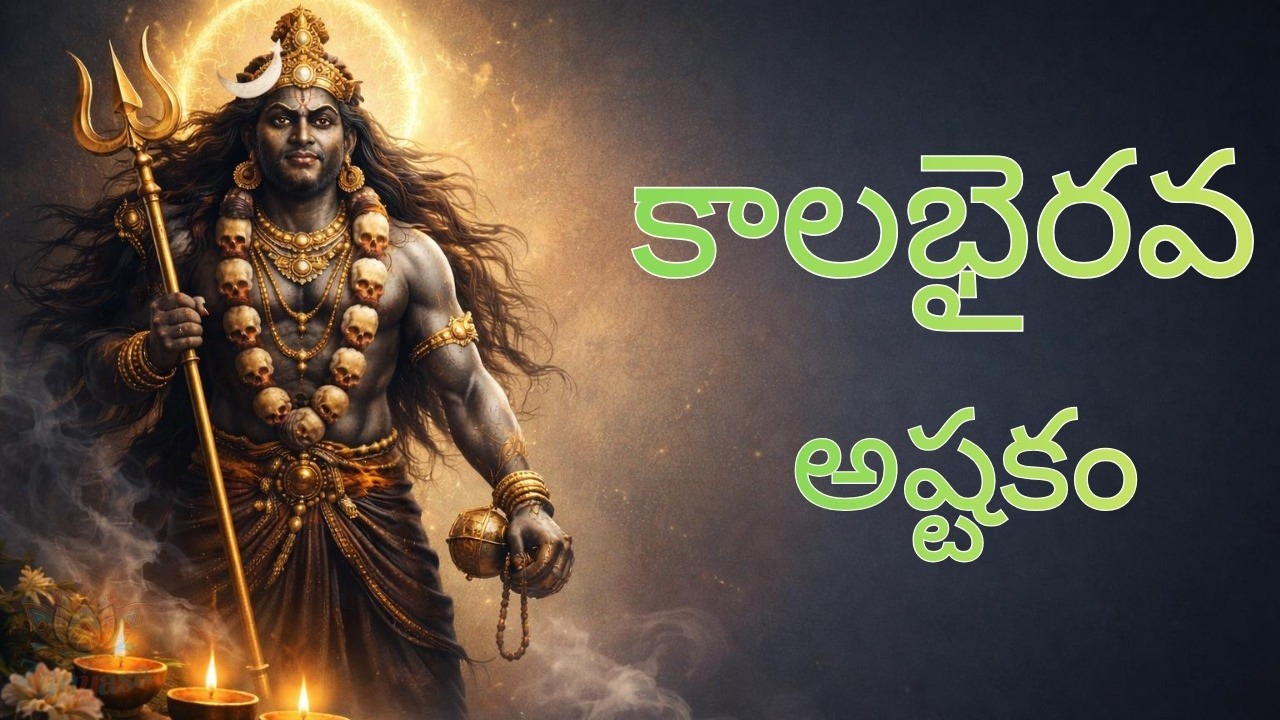 Kalabhairavashtakam Telugu | Powerful Shiva Stotram for Peace, Protection & Success