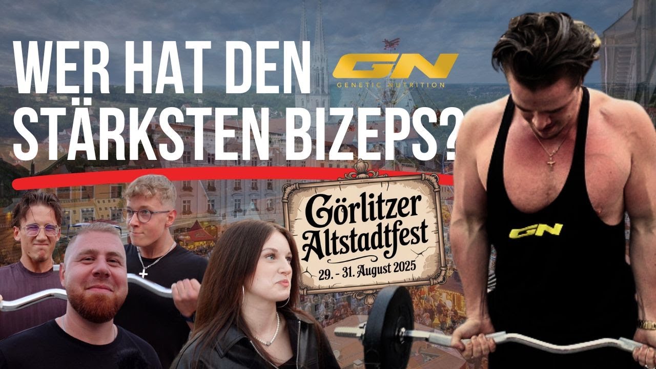 Bizeps Curl Challenge auf dem Altstadtfest!💪🔥 I G&ouml;rlitz I Altstadtfest 2025 I Bizeps Curls