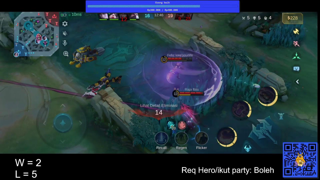 Live Streaming Mobile legend Bang Bang | Push rank mode malam / @Nmaa00