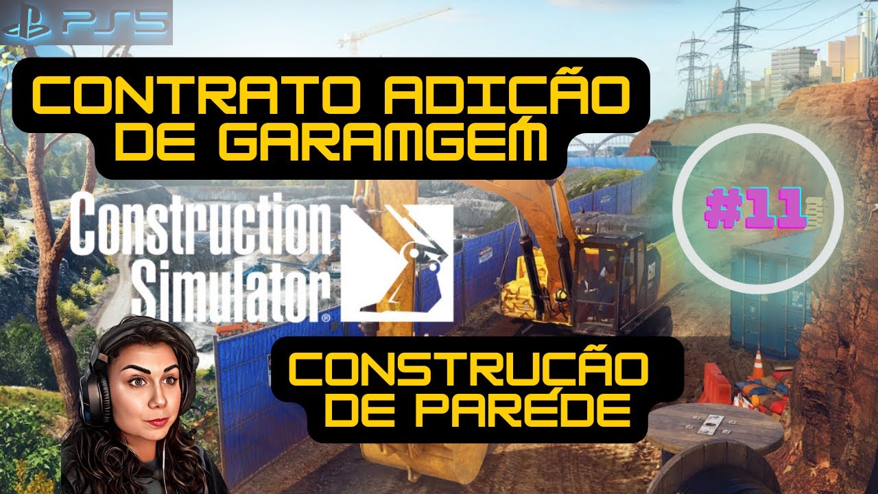 🎮CONTRATO ADIÇÃO DE GARAGEM - CONSTRUÇÃO DE PAREDE #1 - CONSTRUCTION SIMULATOR -PS5 Gameplay 4K- #11