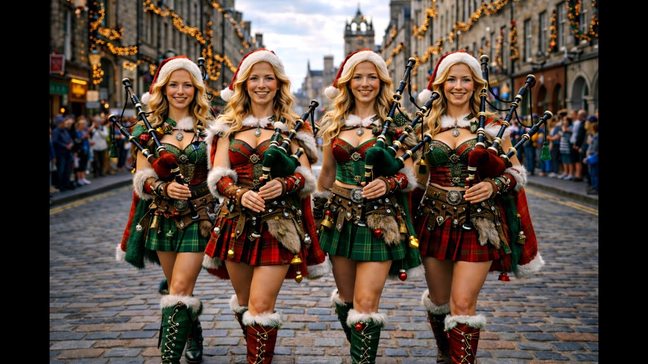 🎄 It’s a Scottish Christmas | Sing-Along Bagpipes & Drums 🥁 | Universe of Bagpipes