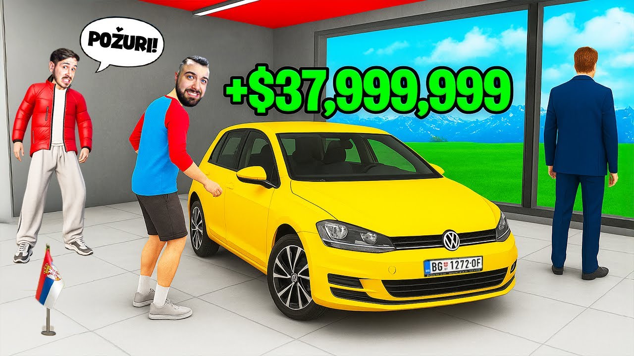 IMPE I JA KRADEMO SKUPI AUTO OD NAJOPASNIJEG LIKA U BEOGRADU U GTA 5 !!