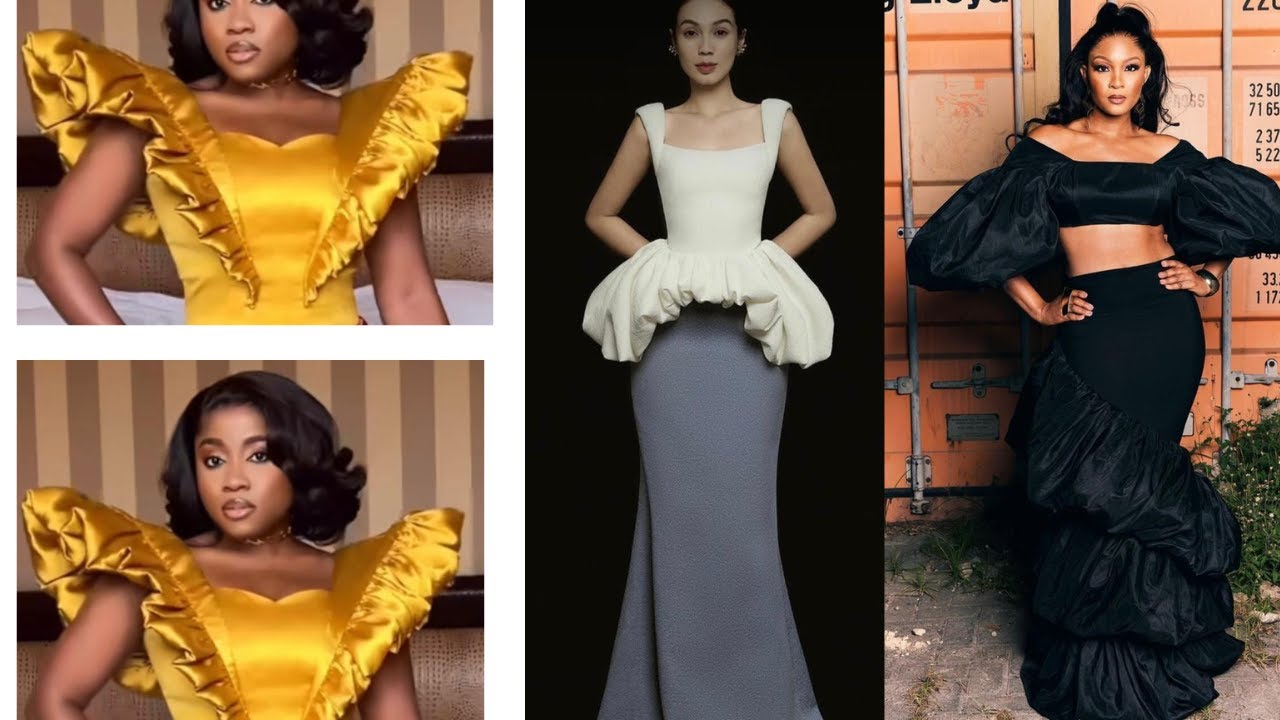 HOW TO CUT AND SEW THIS BALLOON/ BUBBLE  SKIRTS/ RUFFLES/ PEPLUM/ SLEEVES very easy