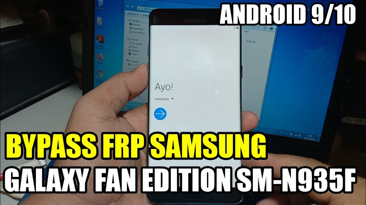Samsung Galaxy Fan Edition N935f Frp Bypass/Google Account Reset Android 9