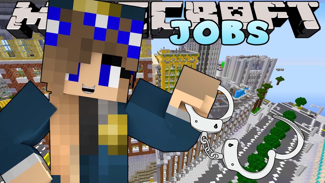 Minecraft Jobs -Little Carly - POLICE ACADEMY!!