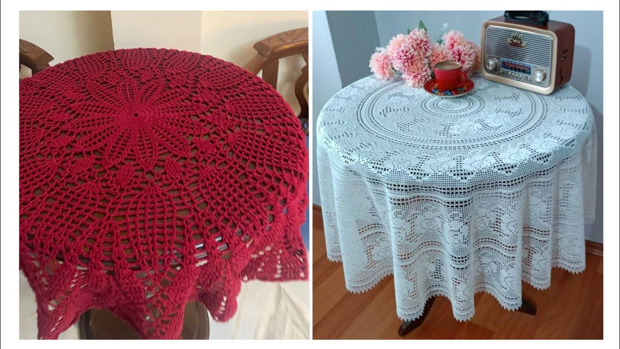 Gorgeous And Classy Crochet Table Mats Designs Patterns | Table Runners Design Collection