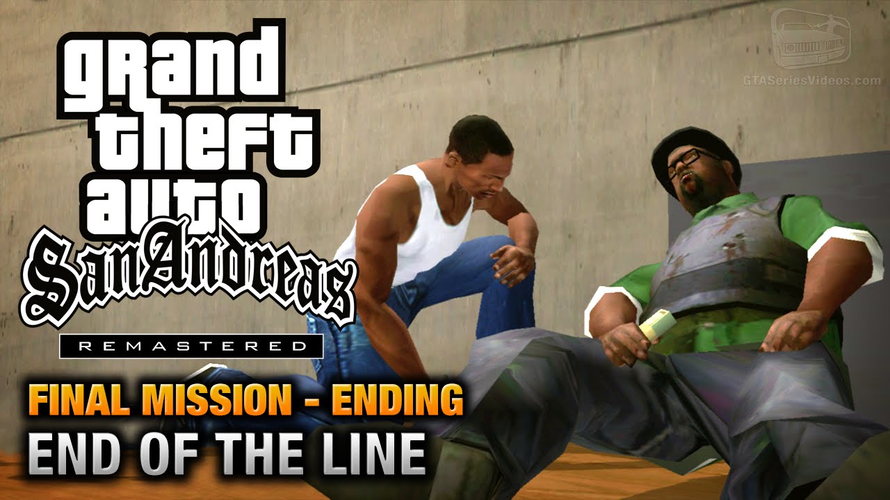 GTA San Andreas Remastered - Ending / Final Mission - End Of The Line (Xbox 360 / PS3)