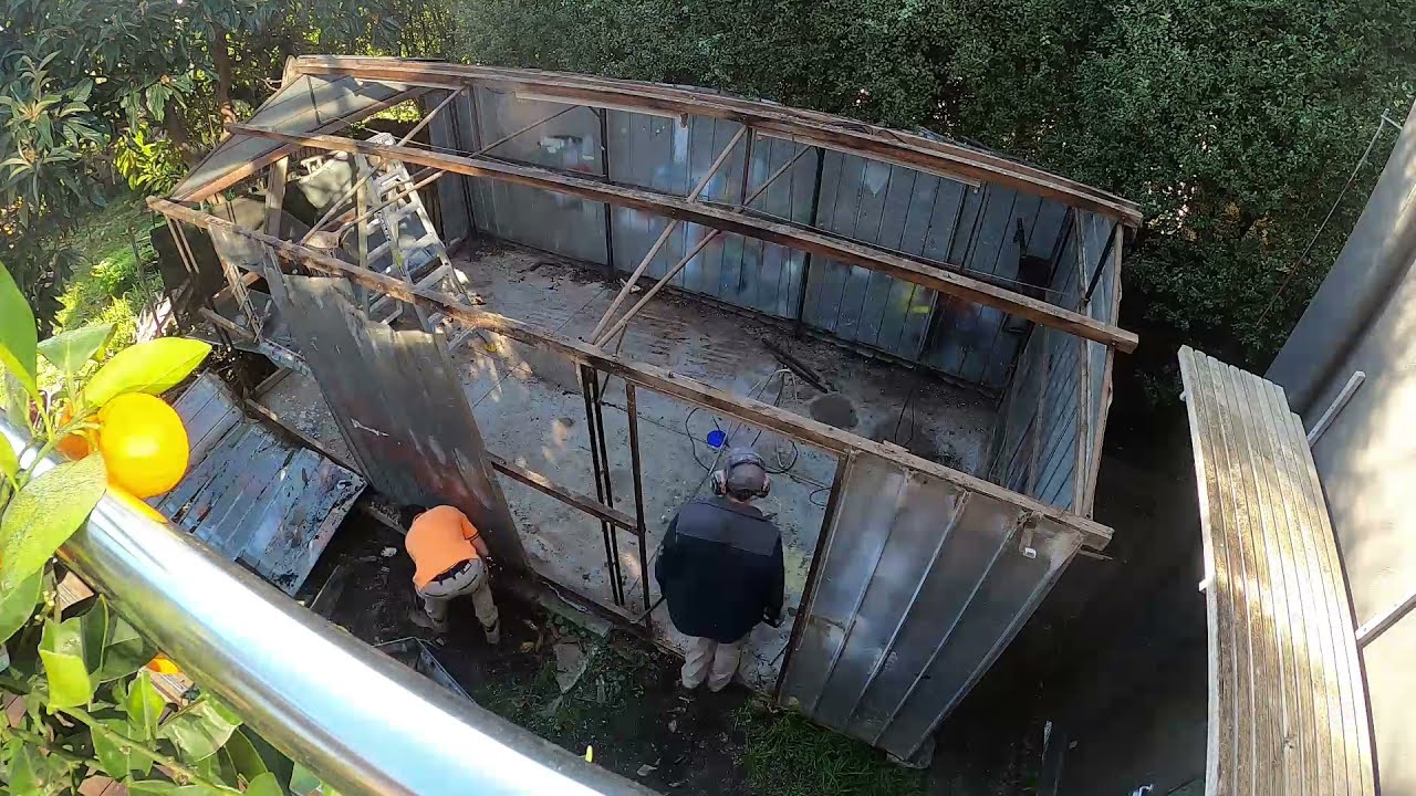 We pulled down a shed - Demolition | Limited access | SO MUCH HIDDEN BURIED CONCRETE