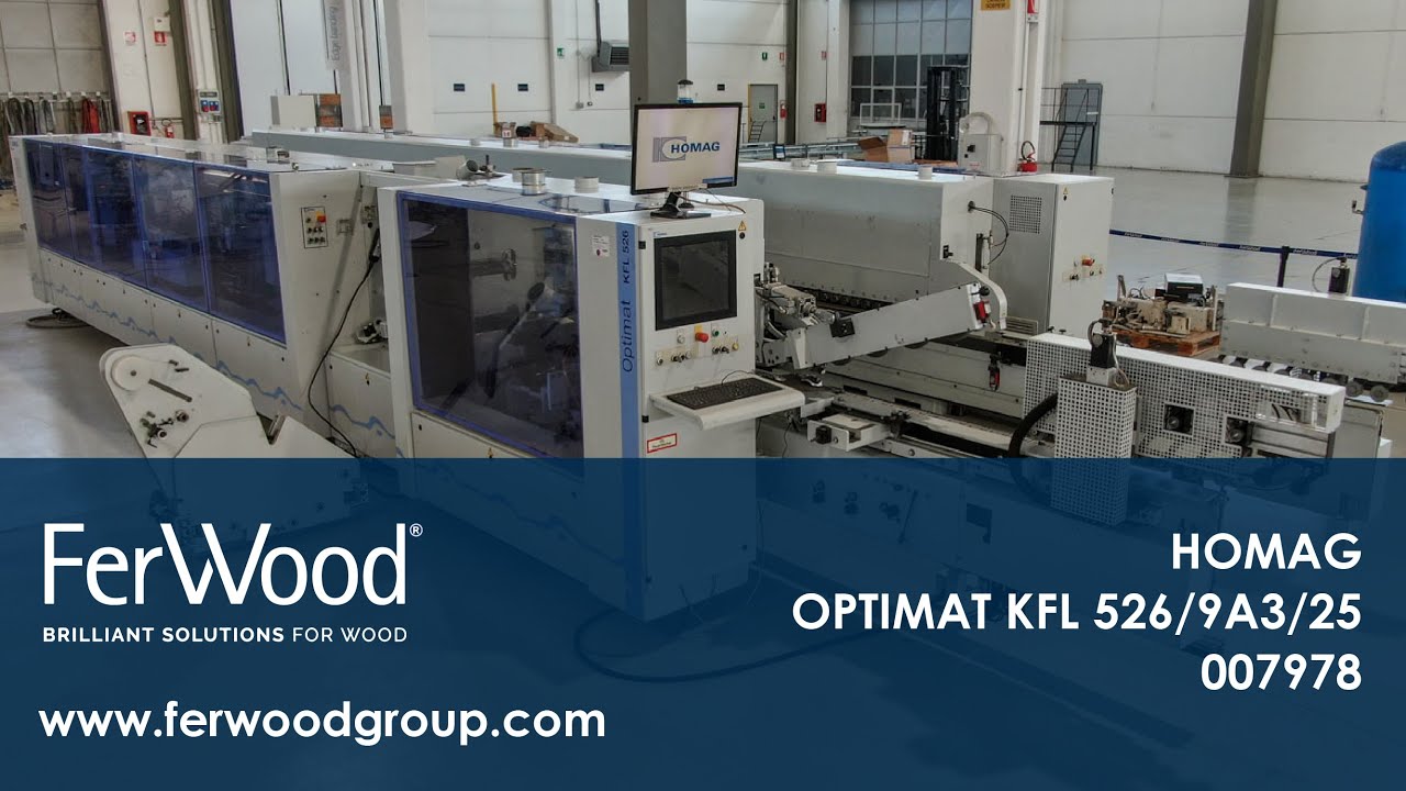 Squadrabordatrice Doppia in azione - HOMAG - OPTIMAT KFL 526/9/A3/25 - Ferwoodgroup - 007978