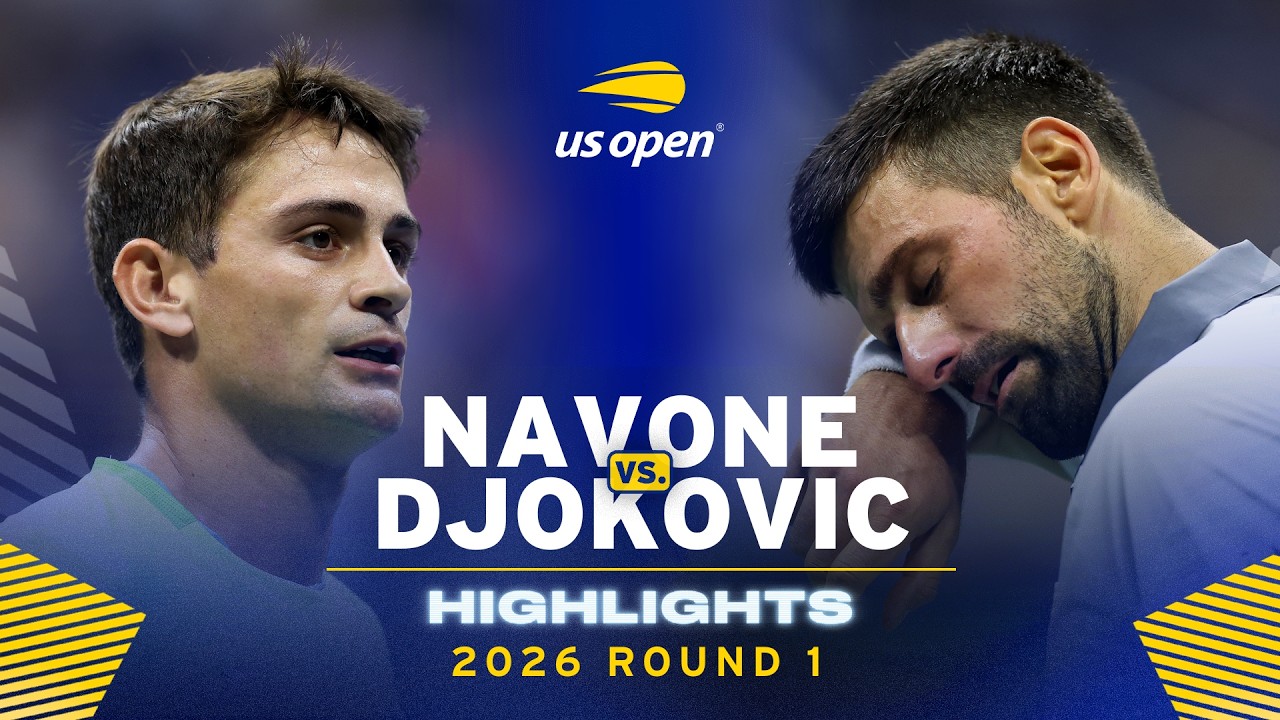Mariano Navone vs. Novak Djokovic Highlights | 2026 US Open Round 1