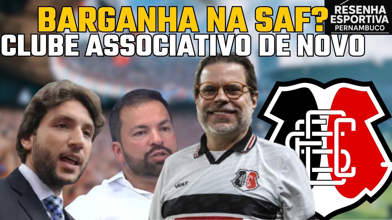 BARGANHA NA SAF DO SANTA CRUZASSOCIAÇÃO VOLTA AO COMANDO DO CLUBE.