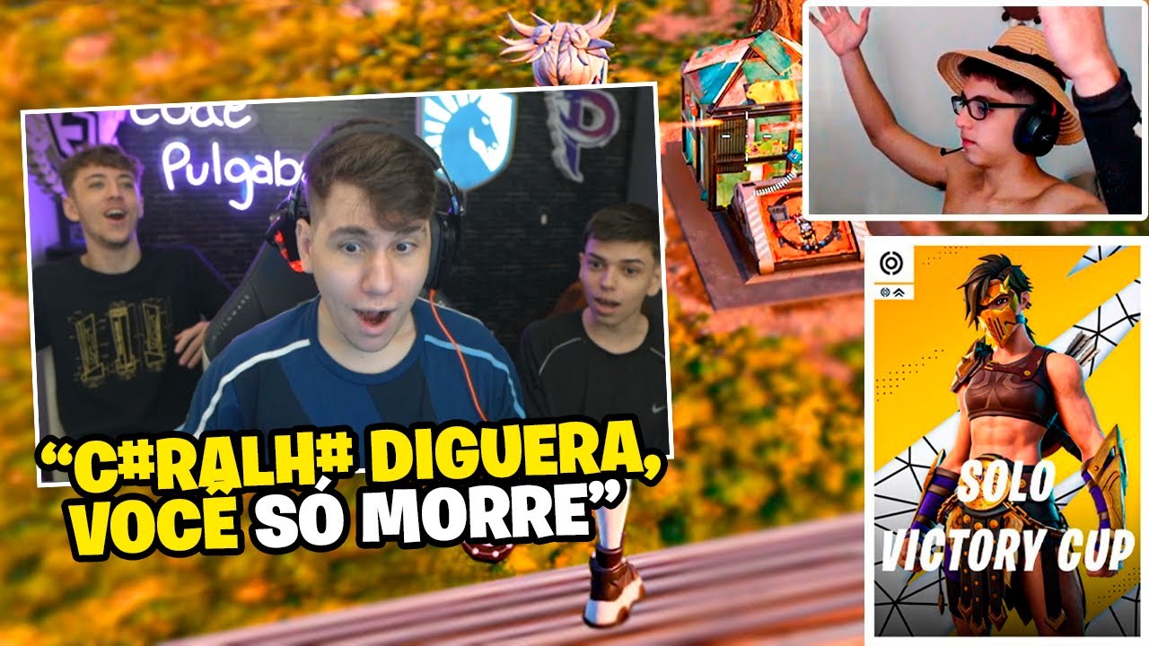 PULGA, DIGUERA e TEUZZ REAGEM: FIGHT 1V1 DOS PROS NA CASH SOLO